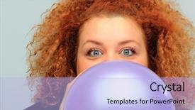  Presentation with black woman - Amazing presentation design having dilatation - young woman in black shirt backdrop and a  colored foreground