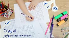  Presentation with collaborative learning - Amazing slide deck having diligence details - little girl learning to draw backdrop and a sky blue colored foreground