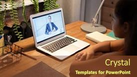  Presentation with african ethnicity - Amazing slide set having diligent-schoolgirl-of-african-ethnicity backdrop and a tawny brown colored foreground