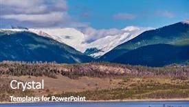  Presentation with snow mountain - Presentation consisting of dillon reservoir and swan mountain background and a  colored foreground