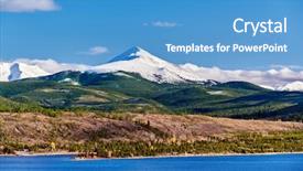 Presentation with snow mountain - Theme featuring dillon reservoir and swan mountain background and a  colored foreground