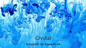  Presentation with abstract swirl - Cool new theme with diluciones - abstract blue tint swirl blob backdrop and a cyan colored foreground