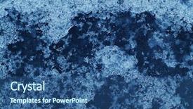  Presentation with ice frozen - Beautiful PPT theme featuring diluciones - close-up ice blue with great backdrop and a  colored foreground