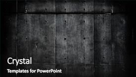  Presentation with concrete wall questions - Theme consisting of dim and dark concrete wall background and a black colored foreground
