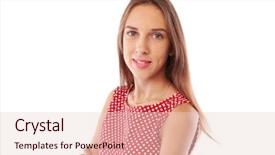  Presentation with dimple - PPT layouts featuring dimples - close-up side view of long-haired background and a lemonade colored foreground