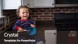  Presentation with black baby - PPT layouts enhanced with dimples - smiling cute little black baby background and a tawny brown colored foreground