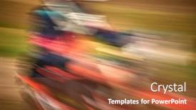  Presentation with bike speed - Colorful theme enhanced with dinamic-image-of-motocross-bike backdrop and a red colored foreground