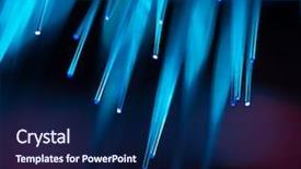  Presentation with optical fibres - PPT layouts featuring dinamics - optical fibres dinamic flying background and a navy blue colored foreground