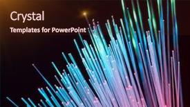  Presentation with optical fibres - Presentation design enhanced with dinamics - optical fibres dinamic flying background and a wine colored foreground