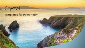  Presentation with ireland - Slide deck with dingle peninsula co kerry ireland background and a yellow colored foreground