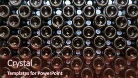  Presentation with cellar - PPT layouts having dining etiquette - bottles with wine in cellar background and a wine colored foreground
