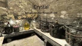  Presentation with dining - Cool new PPT theme with dining etiquette - hdri of a wine cave backdrop and a  colored foreground