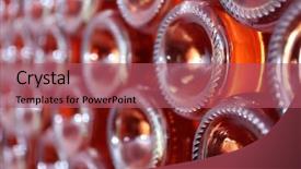  Presentation with cellar - Theme having dining etiquette - many wine bottles in cellar background and a violet colored foreground