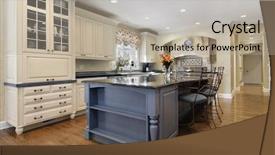  Presentation with kitchen cabinet - Amazing slide deck having dining room - upscale kitchen with a gray backdrop and a mint green colored foreground
