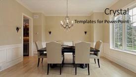  Presentation with unity candle - Slide deck having dining room in luxury home background and a coral colored foreground