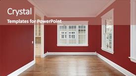  Presentation with new home - Audience pleasing theme consisting of dining room in new construction backdrop and a coral colored foreground