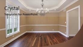  Presentation with tan - PPT layouts enhanced with dining room in new construction background and a mint green colored foreground