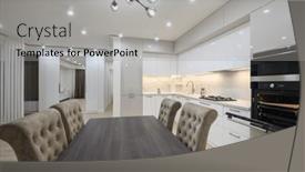  Presentation with dining - Presentation theme having dining-room-table-and-chairs background and a  colored foreground