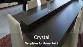  Presentation with dining - Theme featuring dining-room-with-piano background and a dark gray colored foreground