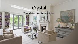  Presentation with dining - PPT theme featuring dining room background and a  colored foreground