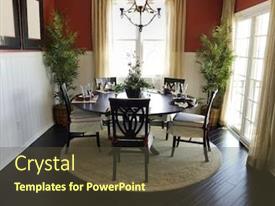 Dining Table Area Of Beautiful PPT template 30 | CrystalGraphics