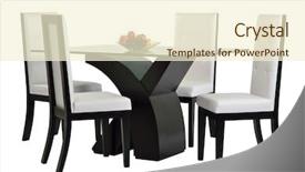  Presentation with dining table - Amazing slide deck having dining table set isolated backdrop and a cream colored foreground