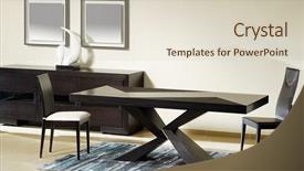  Presentation with dining table - Slides with dining table background and a lemonade colored foreground