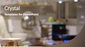  Presentation with blur - Amazing slide deck having dinner dance - cooking at kitchen in blur backdrop and a violet colored foreground