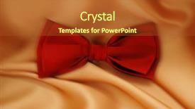  Presentation with red bow - Presentation consisting of dinner dance - red bow tie on orange background and a red colored foreground