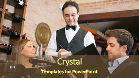  Presentation with luxury nature couple - Amazing theme having dinner in a luxury restaurant backdrop and a tawny brown colored foreground