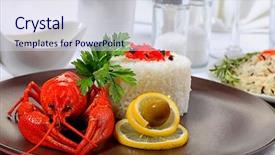  Presentation with clean water - Colorful PPT layouts enhanced with table dished up with boil backdrop and a sky blue colored foreground