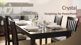  Presentation with angio room - Cool new PPT theme with dinning room backdrop and a lemonade colored foreground