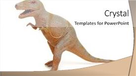  Presentation with dinosaur - Presentation design having dino - plastic dinosaur toy isolated background and a white colored foreground