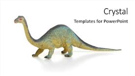  Presentation with dinosaur - Slide set enhanced with dino - plastic dinosaur toy isolated background and a white colored foreground
