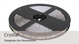  Presentation with led strip - Cool new presentation with diode strip led lights tape backdrop and a light gray colored foreground