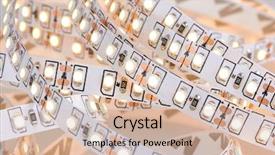  Presentation with diode - PPT layouts enhanced with diode strip led lights tape background and a soft green colored foreground