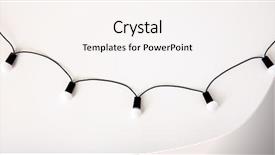  Presentation with christmas lights - Cool new slides with diodes - christmas lights on white background backdrop and a white colored foreground