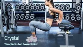  Presentation with exercise kids kid doing fitness - Amazing PPT layouts having dip - fit woman doing fitness exercises backdrop and a  colored foreground