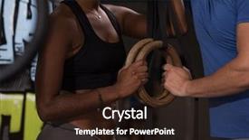  Presentation with dip - Colorful PPT theme enhanced with dip ring young man and african american woman relaxed after workout at gym dipping exercise backdrop and a wine colored foreground