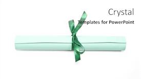  Presentation with ribbon green - 