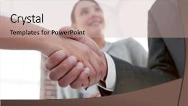  Presentation with hand world hands of jesus - Slides having diplomacy - businesspeople shaking hands against room background and a soft green colored foreground