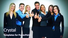  Presentation with bussiness - Presentation design consisting of diplomacy - bussiness team of men background and a navy blue colored foreground