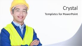  Presentation with labor - Audience pleasing slide deck consisting of direct labor - portrait of a young traffic backdrop and a white colored foreground