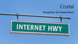  Presentation with coral reefs blue water beautiful sky - PPT theme with direct mail - internet highway sign against beautiful background and a light blue colored foreground