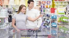  Presentation with direct marketing - Slides with direct marketing - attractive girl shows a man background and a  colored foreground