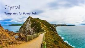  Presentation with new path - Colorful slide set enhanced with direct-path-protected backdrop and a sky blue colored foreground