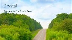  Presentation with rise - Colorful theme enhanced with direct-road-to-rise backdrop and a sky blue colored foreground