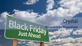  Presentation with friday - Audience pleasing PPT theme consisting of direct sales - black friday just ahead green backdrop and a light blue colored foreground