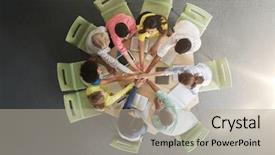  Presentation with teamwork school - Slides enhanced with directing others - education school teamwork and people background and a  colored foreground