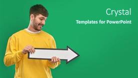  Presentation with young happy people smiling - Amazing presentation design having direction-and-people-concept-happy backdrop and a ocean colored foreground